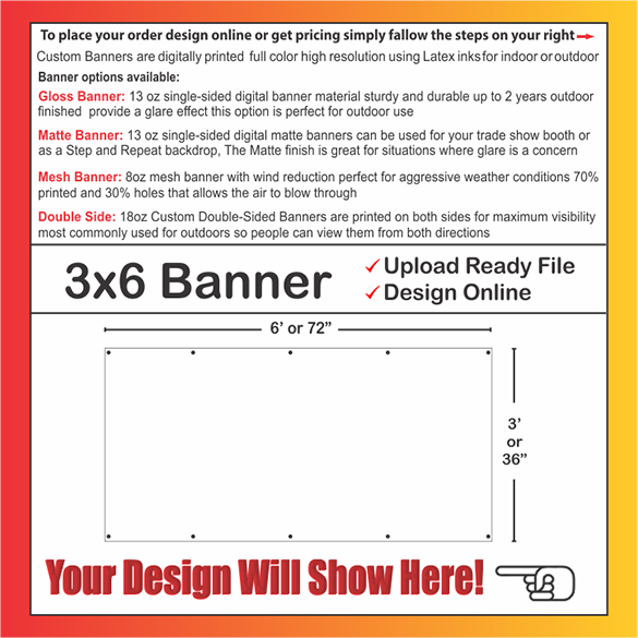BANNERS 3 X 6 