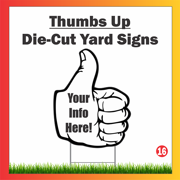 Custom Shaped Yard Signs