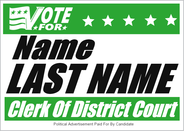 Political Signs Template #25
