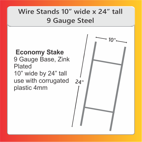 ECONOMY STAKES  24"