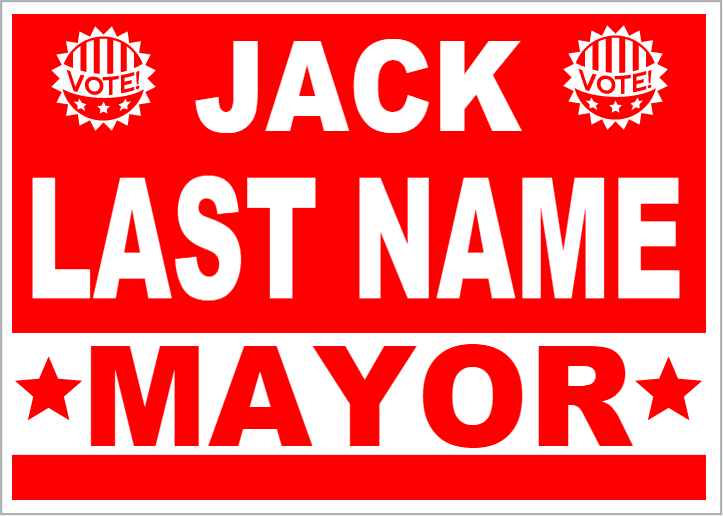 Political Signs Template #7