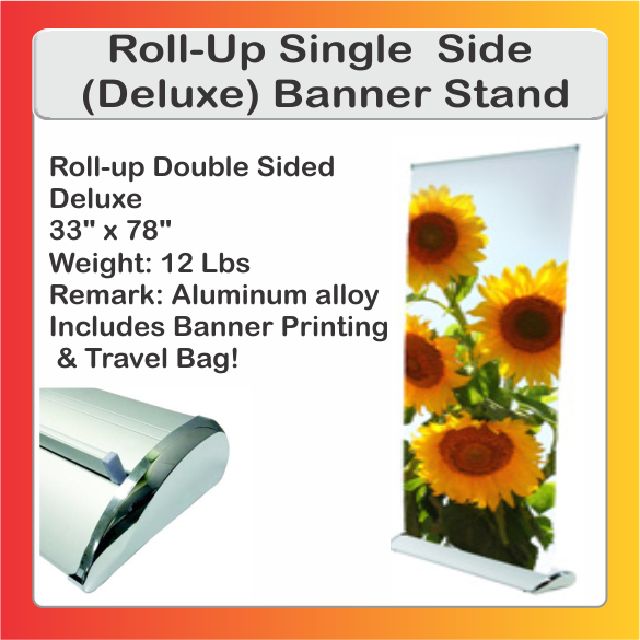 Roll Up Deluxe Banner Stand