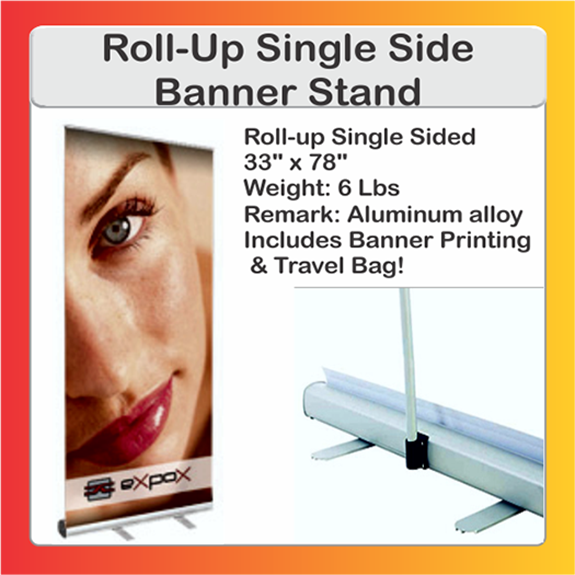 Roll Up Single Side Banner Stand