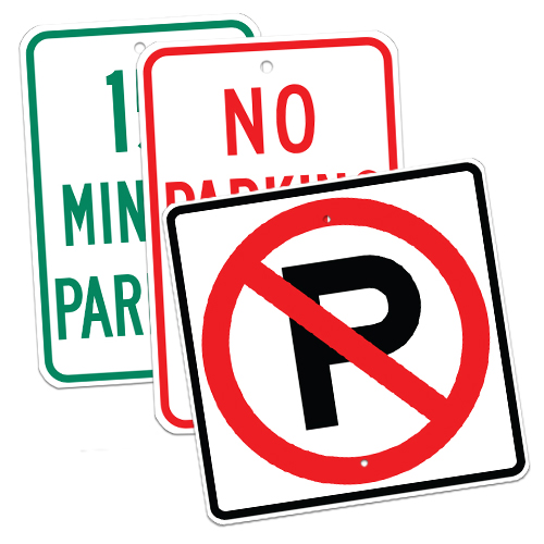  Traffic Control & Parking Signs