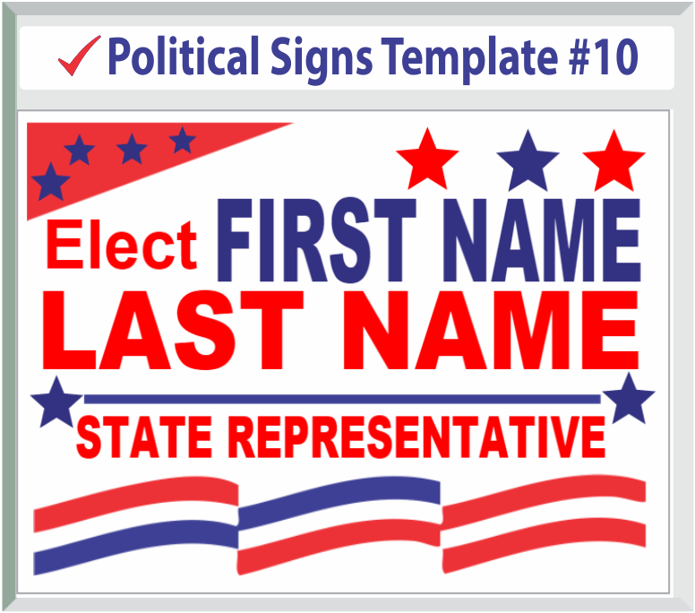 Select Political Sign Template #10