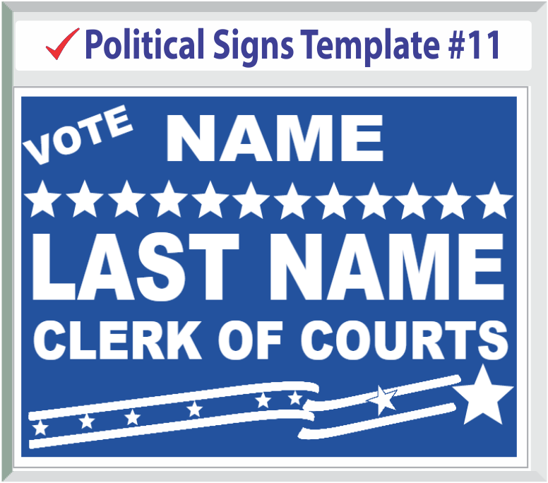 Select Political Signs Template #11