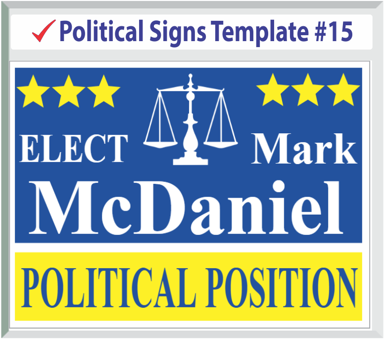 Select Political Signs Template #15