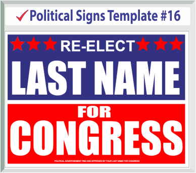 Select Political Signs Template #16