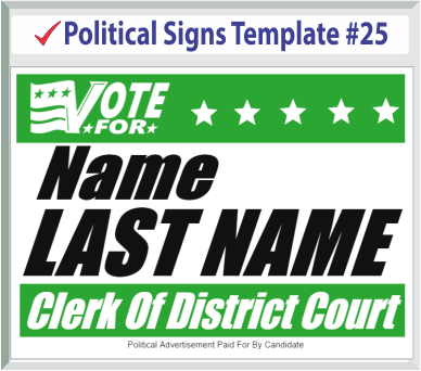 Select Political Signs Template #25