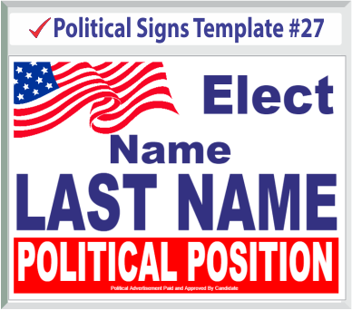 Select Political Signs Template #27
