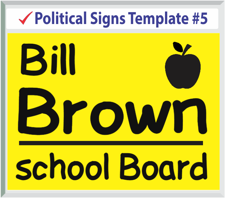 Select Political Signs Template #5
