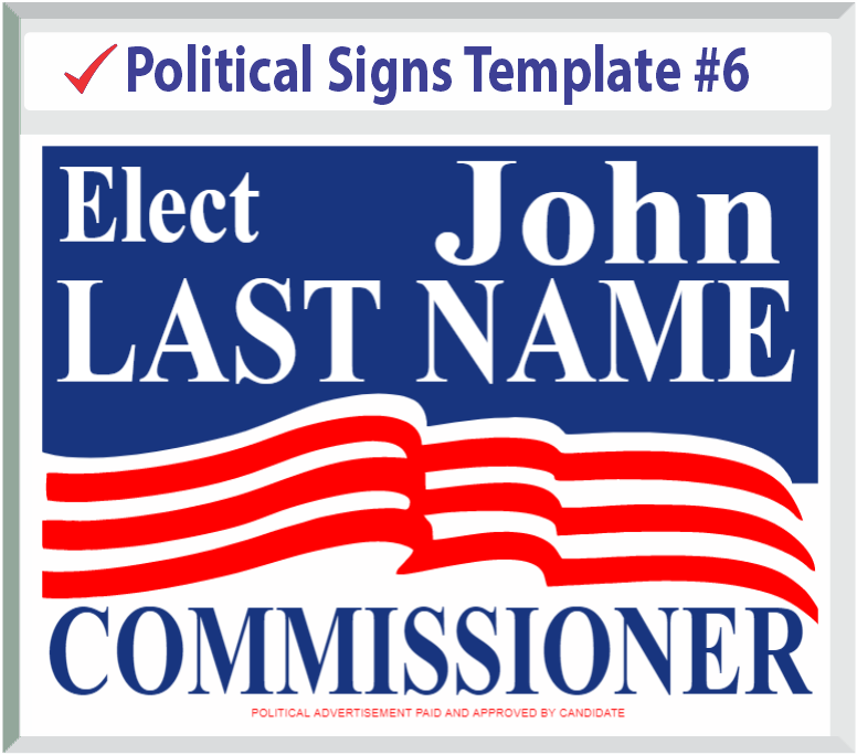 Select Political Signs Template #6