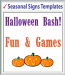 Browse Seasonal Signs Templates 48" x 48"